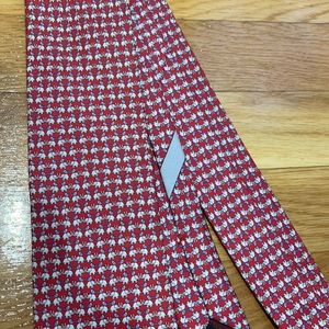 Salvatore Ferragamo red tie